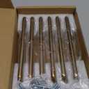 Goo-Ki 6 Pack 5'' Center to Center Antique Brass Cabinet Bar Pulls Vintage Drawer Handles Closet Classic Retro Home Kitchen Improvement Hardware