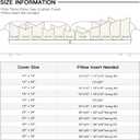 OTOSTAR Linen Throw Pillow Covers Set of 2 Decorative Square Pillowcases Cushion Covers 20x20 Inch for Home Decor Sofa Bedroom Car 50 x 50CM Beige