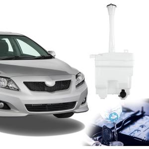 Windshield Washer Reservoir Tank Replace for Toyota Corolla 2009-2013 Accessories with Pump, Cap & Filler Neck, OEM: 85315-12600