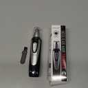 Ear and Nose Hair Trimmer Clipper - 2026 Professional Painless Eyebrow & Facial Hair Trimmer for Men Women,Battery-Operated Trimmer with IPX7 Waterproof,Dual Edge Blades for Easy Cleansing Black