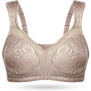 Wingslove Women's Full Coverage Non Padded Comfort Minimizer Wire-Free Bra Plus Size (40G, Toffee) Wingslove Women's Full Coverage Non Padded Comfort Minimizer Wire-Free Bra Plus Size (40G, Toffee)