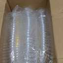 100 PCS Plastic Champagne Flutes with Gold Rim 5.5OZ Clear Plastic Champagne Glasses Mimosa Glasses Cocktail Cups for Party Wedding Celebration Supplies