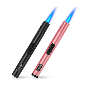 LcFun Torch Lighters 2 Pack Refillable Butane Lighter, Butane NOT Included, Windproof Adjustable Jet Flame Long Lighters for Candle, Grill, BBQ, Camping LcFun Torch Lighters 2 Pack Refillable Butane Lighter, Butane NOT Included, Windproof Adjustable Jet Flame Long Lighters for Candle, Grill, BBQ, Camping