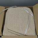 5 Pack Woven Storage Baskets for Shelves, Decorative Basket Organizer Storage Bins for Toys, Books, Clothes, Closet, Nursery, Bathroom  Cotton Rope Shelf Baskets for Organizing and Decor, Khaki