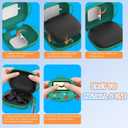 Cute Cover for Powerbeats Fit Case 2025, 3D Cartoon Funny Design | Shock Resistant | Full Protection Soft Silicone Case Compatible with Beats Powerbeats Fit Earbuds Accessories with Keychain, Green