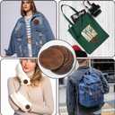 20 Pcs Leather Patches for Hats 2.4" x 2.4" Leather Hat Patches Brown Leatherette for Laser Engraving, Custom Fabric Repair and Sewing Laser Accessories for DIY Hats Backpacks