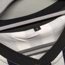 redgino Women's Referee Shirt Official Black and White Stripe Ref Umpire Jersey for Basketball Football Halloween Costume (V Collor) S