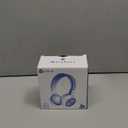 iClever BTH03 Kids Bluetooth Headphones, Colorful LED Lights, 35H Playtime, Bluetooth 5.4, Type C Fast Charging, Safe Volume, Stereo Sound Mic, On Ear Kids Wireless Headphones for iPad Airplane, Blue