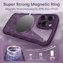 TAURI Magnetic for iPhone 16 Pro Case, Cute Wavy Design Anti-Slip