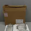 Two's Company Glass Bottle Vases with Metal Stand, 9.5-Inch, Iron, Set of 3