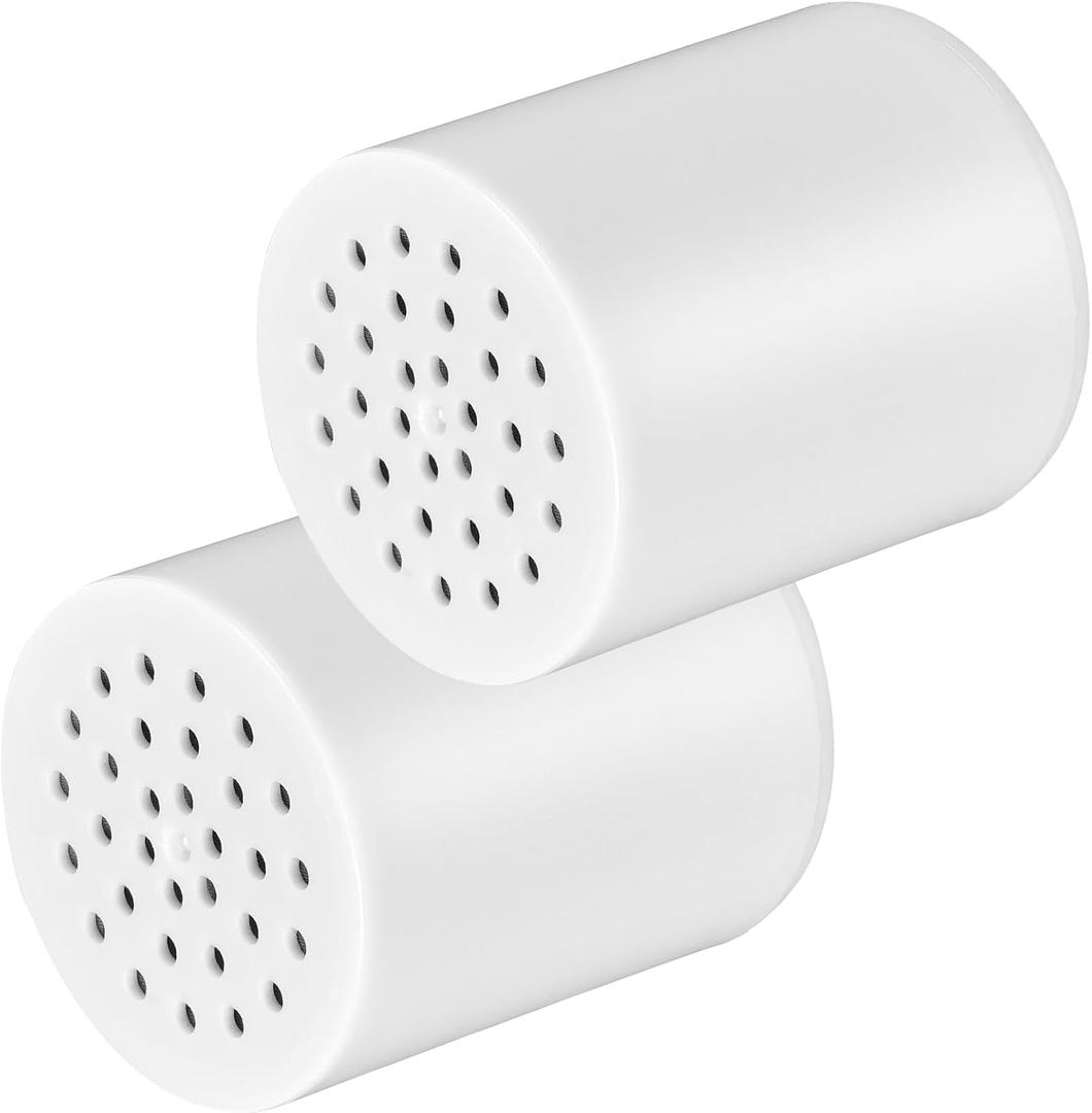 20 Stage Shower Filter Replacement Cartridge - Shower Head Filter Cartridge for Hard Water, Chlorine, Heavy Metals, High Output Shower Water Softener (2)