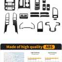 25Pcs Carbon Fiber ABS Full Interior Trim Decor Cover Kit Fit for 2015-2020 Ford F150 Interior Accessories