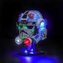 LED Lighting Compatible with Lego 75429 at-at Driver Helmet, Light Kit Compatible with Lego 75429, NOT Included The Model Set - JUST Lights(B-Light CR Version)