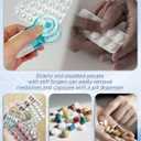 Monthly Pill Organizer 3 Times a Day – Yonlog Large Medicine Box with Weekly Travel Bag, Pill Cutter, Easy-Open Pick, Pill Taker Tool, and 2 Medication Stickers (Tea, 3 Times a Day)