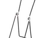 Gibson Holders 6AC 3-Wire Display Stand with Deep Edge, Black, 12-Pack