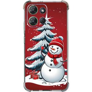 Case for Moto G 2025,Funny Christmas Snowman Tree Drop Protection Shockproof Case TPU Full Body Protective Scratch-Resistant Cover for Motorola Moto G 2025