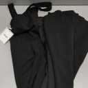 ORQUWEH Women Square Neck Maxi Dress 2025 Vacation Strappy Summer Dress, Sleeveless Strap Long Dress for Women Waist Tight A-Line Flowy for Prom Dinner, Black (Size Large)