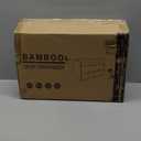 Wisuce Bamboo Desk Organizer  Mini Bamboo Desk Drawer Tabletop Cosmetic Storage Organization for Office or Home White with Shelf