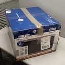 GE Countertop Microwave Oven, Compact 0.9 Cubic Ft., 900-watt Capacity, 7 Auto Cooking Settings, Child-Lock Technology, Kitchen Essentials for The Countertop, Dorm Room or Apartment, Stainless Steel