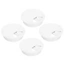 MECCANIXITY 4 Pcs Desk Grommet 3 Inch(80mm), Round Desk Cord Hole Cover Wire Cable Organizer for Home Office Computer Table Cables, White