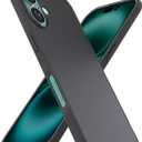 Smartish iPhone 16 MagSafe Case - Gripmunk Magnetic Slim Case [Lightweight + Protective] Thin Grip Cover with Microfiber Lining for Apple iPhone 16 - Black Tie Affair