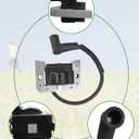 2Pcs 32-584-09-S Ignition Coil Fits for Kohler KT740 KT745 ZT740, Replace 32-584-25-S 32-584-24-S