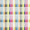 TIHOOD 132PCS Zipper Pulls - Nylon Cord Zipper Tag Replacement for Clothes, Backpacks, Travel Case, Handbag, Purse - 12 Colors