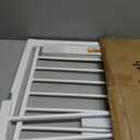 InnoTruth 27-36.6 in Wide Baby Gate for Stairs and Doorways, White