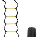 Boat Rope Ladder, 5 Step Heavy Duty 400Lbs Strength Rope Ladder for Inflatable Boat, Fishing Boat, Kayak, Motorboat, Canoeing,