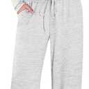 Sampeel Two Piece Lounge Set for Women 2 Piece Fall Outfits 2025 Mock Neck Ruched Tops Wide Leg Pants Travel Airport (Large, Classic Grey (Long))