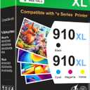 910XL Ink Cartridges Combo Pack Replacement Compatible for HP 910 XL HP910 Ink Works with OfficeJet Pro 8010e 8015e 8022e 8020e 8025e 8028e 8035e Series