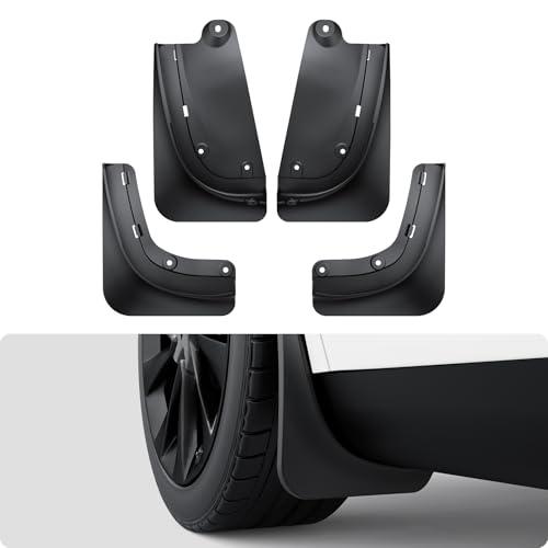 BASENOR 2026 2025 Tesla Model Y Juniper Mud Flaps Splash Guards [No Drilling No Tape] All-Weather Mud Guard, Tire Protector Mudflaps for Model Y Juniper 2025 2026 (Standard, Premium & Performance)
