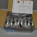 GIGALUMI Solar InGround Fence Lights  NoDrill Fence Lighting Solution, Waterproof Perimeter Lights Compatible with Wood, Metal & Concrete Fences (12 Pack Warm White)