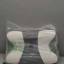 Cervical Neck Pillow for Pain Relief - Ergonomic Side Sleeper Pillow for Neck Support, Cooling Memory Foam Pillows for Sleeping, Contour Pillow Orthopedic Bed Pillow for Back Stomach Sleepers (White & Grey)