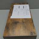 QEEIG Floating Shelves for Wall Bathroom Shelf Bedroom Kitchen Living Room Hanging Book Shelves Small Farmhouse Decor 16 inch Set of 3, Rustic Brown (015-BN3)