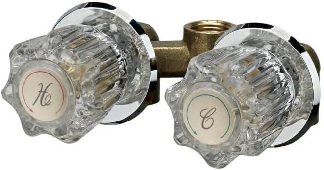 HOMEWERKS WORLDWIDE 3220-15-CH-B Shower Stall Faucet, No Size, Chrome