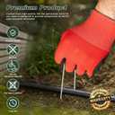 FEED GARDEN 6 Inch 500 Pack Galvanized Landscape Staples Plant Cover Pins 11 Gauge Tent Stakes Garden Stakes Landscaping Fabric SOD Pins Yard Spikes for Decoration Weed Barrier Fabric