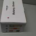 Ourokhome Rotary Cheese Grater Hand Crank, Kitchen Shredder Speed Mandolin Slicer Nut Grinder with Handle and Drum Blades for Cheese, Vegetable, Walnut, Chocolate, Potato, Carrot, 3 Blades, Red