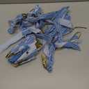 Dusty Blue 24 Pcs Velvet Bows Christmas Tree Ornaments Valentines Day Bows Decoration for Garland Home Coquette Wedding Decor (5 x 7 Inch,Width of 1")