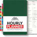 Hourly Planner & Appointment Book (8.5 x 11) - Premium Hourly Planner with Daily Schedule & 30-Minute Time Slots for Better Time Management by PRODUCTIVITY STORE (A4, Green)