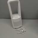 Desk Fan Bladeless, 120 Oscillating Fan Rechargeable, Quiet Fan with Night Light, Smart LED Touch Control, 4 Speed & 9H Timer, Small Table Fan, Auto Display Off, Ideal for Home, Office, Study Room