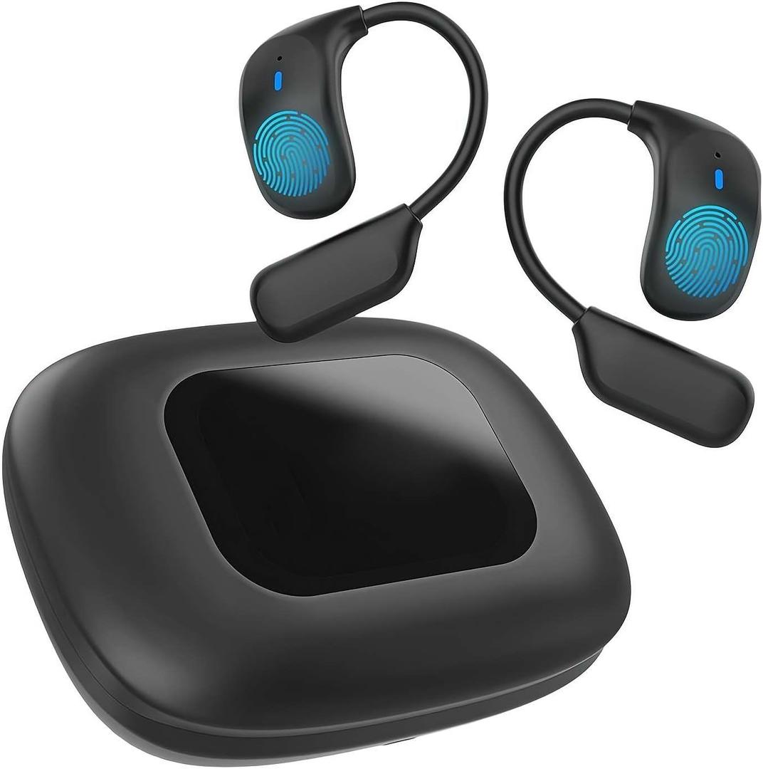 LX80 Ai Translation Earbuds – OWS Real-Time 144 Language Translator, Wireless Bluetooth Earphones, Open-Ear Design for Travel, Business & Learning, for iPhone & Android Compatible