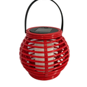 Solar Post Light, Outdoor Solar Deck Fence Lights with Flickering Flame, Waterproof 4x4 5x5 6x6 Solar Lamp Outdoor Garden Decorative Post Top Solar Lights for Fence Deck Porch, Red Color