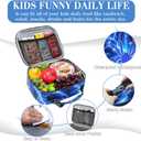 Boys Lunch Bag for Kids Insulated Lunch Box for 3 4 5 6 7 8 9 10 11 12 Kids Toddler Back to School Reusable for Elementary Kindergarten Primary School