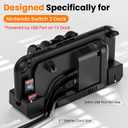 VR&AR Controller Charging Station Dock for Nintendo Switch 2 Joycon, Controllers Charger Compatible with Switch 2 Joy Con, Charge up to 6 Controllers, with Charging Indicator and 2 Card Slot