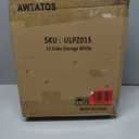 AWTATOS Cube Storage Organizer Storage 12 Cube Bookshelf DIY Plastic Closet Clothes Storage Shelves with Wooden Mallet, Stackable Storage Solution for Home, Bedroom, White