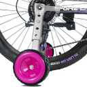 MOSHAY Roll Over Image to Zoom in Bicycle Training Wheels Fits 16 18 20 22 24 inch Variable Bike (rose)