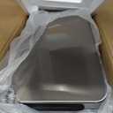 Home Zone Living 12 Gallon Slim Kitchen Trash Can with Soft Close Lid, Step Pedal, Bag Tuck Band, and Removable Liner, Stainless Steel, Silver