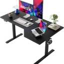 Agilestic Electric Standing Desk, Height Adjustable Desk, 55 x 32 Inch Sit Stand up for Work Office Home, L Shaped Ergonomic Rising Computer Table with Memory Preset, Black, 55 x 31.5 Inch