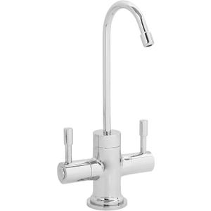 Westbrass Contemporary Two Handle Instant Hot/Cold Water Dispenser Faucet, Polished Chrome, D2051-26